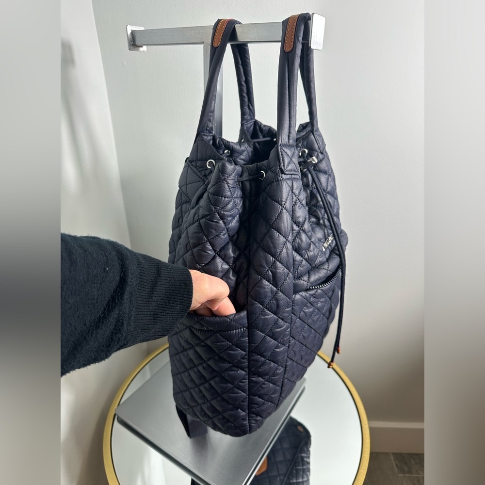 MZ Wallace Metro Convertible Backpack Navy - Picture 7 of 14